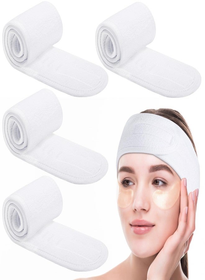 obeoby 4 Pack Facial Headbands for Women, Adjustable Spa Headband for Washing Face Shower Yoga Stocking Stuffers Gifts - Image 1